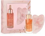 Набор Crystallove Rose Quartz масляная сыворотка с бакучиолом и бисабололом и гуаша из розового кварца 30 мл — фото 1