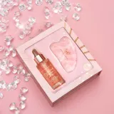 Набор Crystallove Rose Quartz масляная сыворотка с бакучиолом и бисабололом и гуаша из розового кварца 30 мл — фото 4
