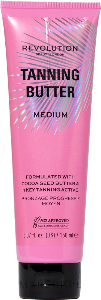 Масло для тела автозагар Makeup Revolution Tanning Butter Medium с ароматом какао 150 мл