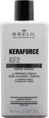 Шампунь Brelil Sublime Keraforce с кератином, гиалуроновой кислотой, протеинами пшеницы и сои, 1000 мл, Италия
