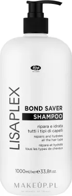 Шампунь Lisap Lisaplex Bond Saver с протеинами, глицерином и бетаином для восстановления волос, 250/1000 мл, Италия