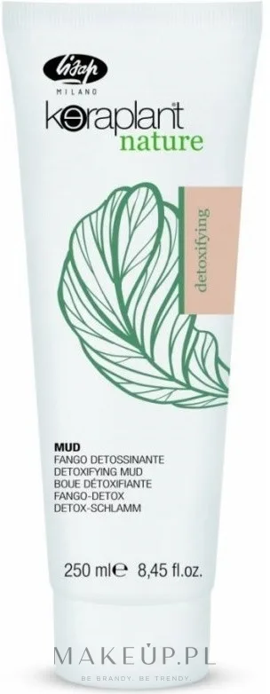 Маска для волос Lisap Milano Keraplant Nature Detoxifying с зелёной глиной, очищающая, 250 мл