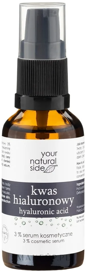 Сыворотка для лица Your Natural Side с 3% гиалуроновой кислоты трёх молекулярных размеров 30 мл