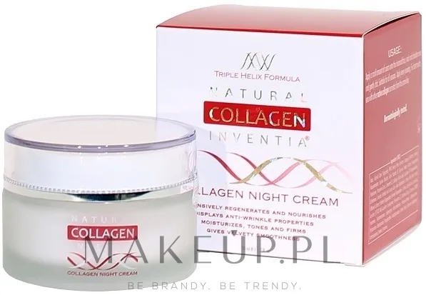 Крем для лица ночной Natural Collagen Inventia с коллагеном 50 мл
