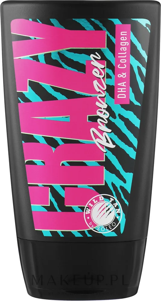 Молочко для тела Wild Tan Crazy Bronzer для загара в солярии с DHA и коллагеном 125 мл