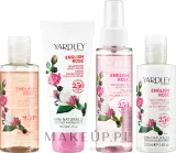 Набор Yardley English Rose гель для душа лосьон спрей для тела и крем для рук с ароматом розы 3x100+50 мл — фото 2