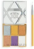 Палетка подводок для глаз XX Revolution Mixxed Metals Water Liner Palette 6 оттенков — фото 1