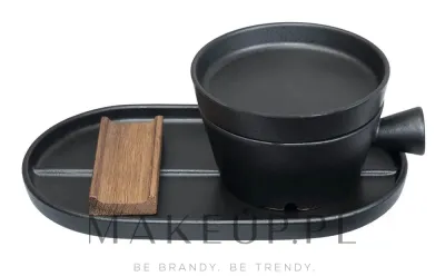 Набор аксессуаров для бритья Dovo Shave Ritual Pitch Matt Black поднос чаша для мыла крышка и подставка