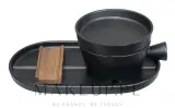 Набор аксессуаров для бритья Dovo Shave Ritual Pitch Matt Black поднос чаша для мыла крышка и подставка — фото 1