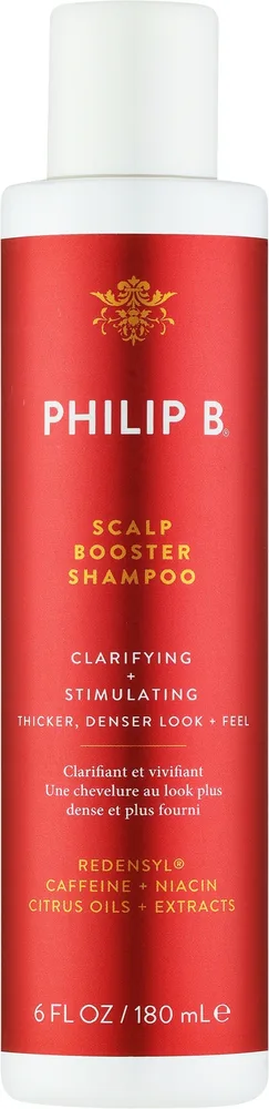 Шампунь-эликсир Philip B Scalp Booster с кофеином, ниацином и маслом бергамота, 180 мл, США