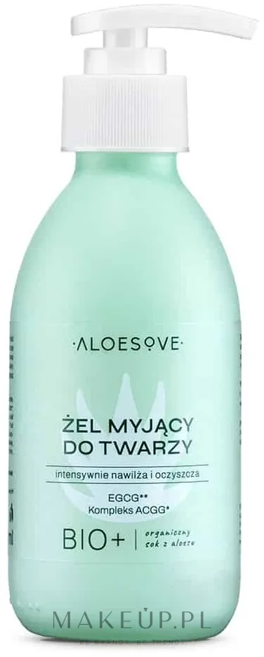 Гель для умывания лица Aloesove с алоэ, кофе и антиоксидантным комплексом ACGG 190 мл