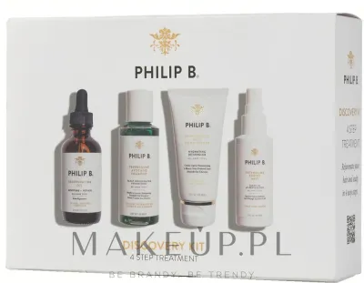 Набор Philip B 4 Step Treatment Discovery Kit спрей 60 мл кондиционер 60 мл шампунь и другое средство для волос