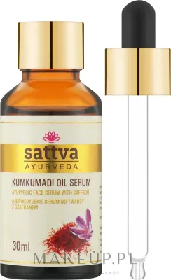 Масло для лица Sattva Kumkumadi Oil Serum аюрведическое с шафраном для тусклой кожи 30 мл