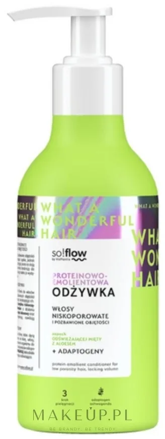 Кондиционер для низкопористых волос без объёма So!Flow Low Porosity Hair Protein-Emollient Conditioner, 400 мл