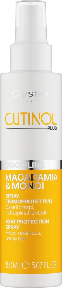Oyster Cosmetics Oyster Cutinol Plus Macadamia & Monoi Oil Discipline Spray Mask - Маска-спрей с маслом макадамии и монои для непослушных волос Oyster Cutinol Plus, 150 мл