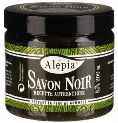 Мыло-скраб Alepia Authentic Black Soap чёрное с аргановым и оливковым маслом, 200 мл