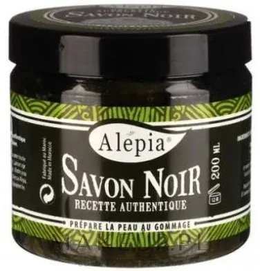 Мыло-скраб Alepia Authentic Black Soap чёрное с аргановым и оливковым маслом, 200 мл