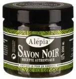 Мыло-скраб Alepia Authentic Black Soap чёрное с аргановым и оливковым маслом, 200 мл — фото 1