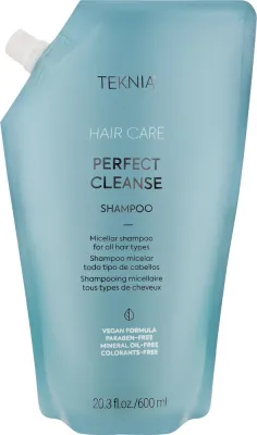 Шампунь Lakme Teknia Perfect Cleanse мицеллярный с яблоком, лимоном и виноградом, 600 мл, Испания