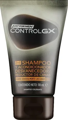Шампунь Just For Men Control GX постепенно закрашивает седину, с алоэ и кокосовым маслом, 118 мл, США