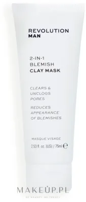 Мужская глиняная маска 2 в 1 для проблемной кожи Revolution Skincare Man 2-in-1 Blemish Clay Mask