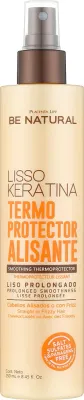 Placenta Life Be Natural Lisso Keratina Smoothing Thermoprotector термозащита для волос спрей-молочко с кератином и маслами, перед феном и утюжком, 250 мл