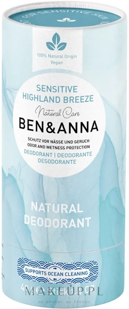 Натуральный дезодорант-стик Ben & Anna Highland Breeze