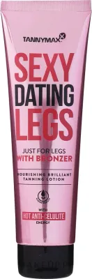 Бальзам для загара для ног Tannymaxx Sexy Dating Legs Very Dark Tanning + Hot Bronzer с бронзатором, с антицеллюлитным эффектом, 150 мл
