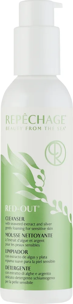 Repechage Hydra 4 Red-Out очищающая пенка для чувствительной кожи с водорослями и ионами серебра 177 мл