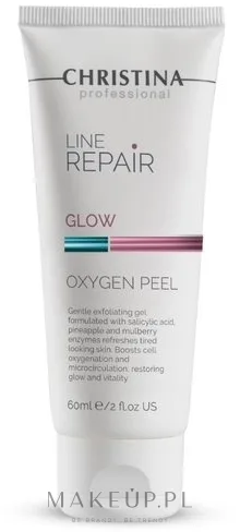 Christina Line Repair Glow Oxygen Peel кислородный пилинг для лица с BHA ананасом и зелёным чаем 60 мл