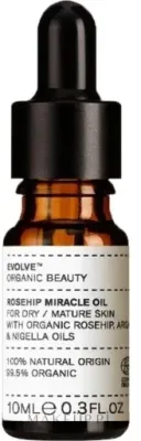 Масло для лица Evolve Beauty Miracle Facial Oil с шиповником и арганой для сухой кожи 10 и