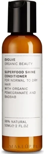 Кондиционер для блеска волос с маслом ши и алоэ вера Evolve Beauty Superfood Shine Natural Conditioner