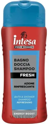 Шампунь-гель для душа 2 в 1 Intesa Fresh Bath & Shower Shampoo, 500 мл