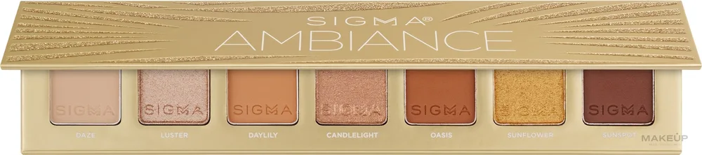 Палетка теней для век Sigma Beauty Ambiance Mini Eyeshadow Palette 7 оттенков