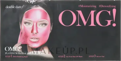 Набор увлажняющих детоксицирующих масок для лица Double Dare OMG! Platinum Hot Pink Facial Mask Kit