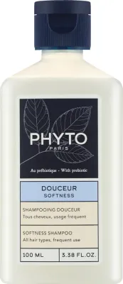 Шампунь Phyto Softness деликатный бессульфатный с овсом, миндалём и пантенолом, 100/250 мл, Франция
