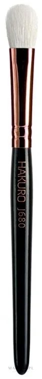 Большая плоская кисть для теней Hakuro Professional J680 чёрная из козьего ворса