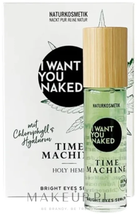 Сыворотка для области вокруг глаз I Want You Naked Holy Hemp Bright с экстрактом конопли ниацинамидом и гиалуроновой кислотой для сияния 10 мл