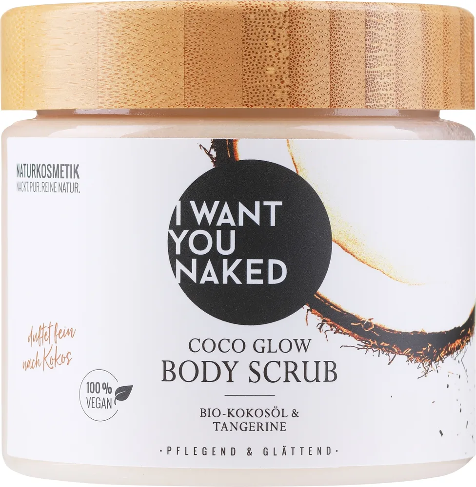 Скраб для тела I Want You Naked Coco Glow с кокосовым маслом и мандарином, 500 мл