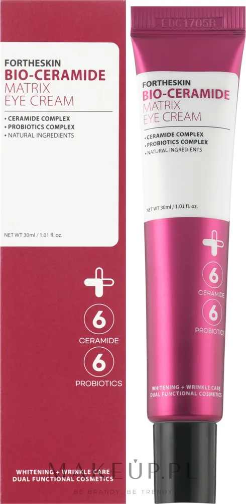 Крем для области вокруг глаз Fortheskin Bio-Ceramide Matrix с церамидами и ниацинамидом для зрелой кожи 30 мл