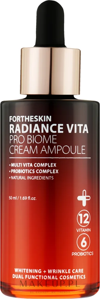 Крем-сыворотка для лица Fortheskin Radiance Vita с витаминами и пробиотиками 50 мл