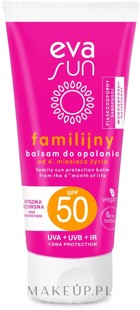 Eva Natura Family Sun Protection Balm SPF50 — солнцезащитный бальзам SPF50 для всей семьи, 175 мл
