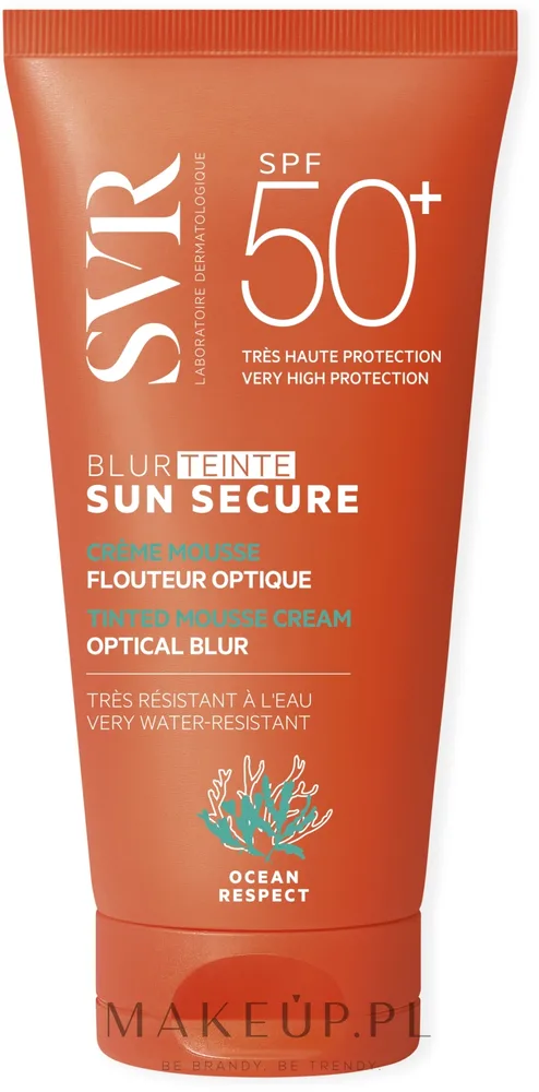 Крем-мусс солнцезащитный оттеночный для лица SVR Sun Secure Blur Beige Rose SPF 50+ 50 мл