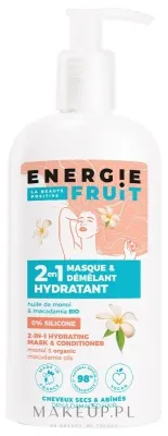 Маска-кондиционер для волос Energie Fruit 2-в-1 масло монои и макадамии, пантенол, без силиконов, 300 мл