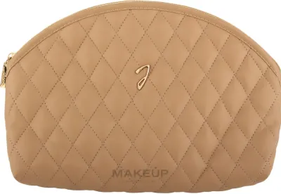 Косметичка Janeke A6112VT CUO стеганая коричневая 23,5х16х7,5 см