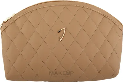 Косметичка Janeke A6111VT CUO стеганая коричневая 20,5х13х6 см