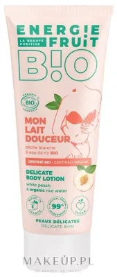 Energie Fruit Delicate Body Lotion With Peach and Organic Rice Water — бальзам для тела с белым персиком и органической рисовой водой, 200 мл