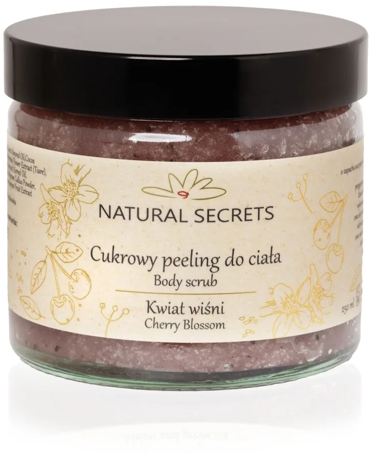Соляной скраб для тела Natural Secrets сочная вишня с ванилью, 250 мл