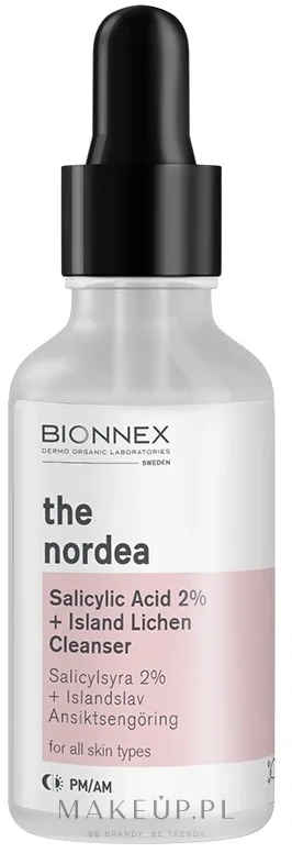 Очищающая сыворотка для лица Bionnex Nordea с салициловой кислотой 2% и исландским мхом 30 мл