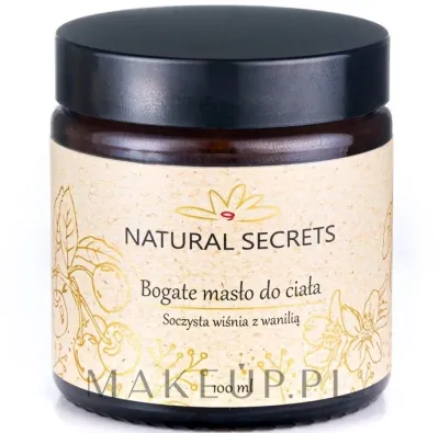 Масло-баттер для тела Natural Secrets Body Oil сочная вишня с ванилью